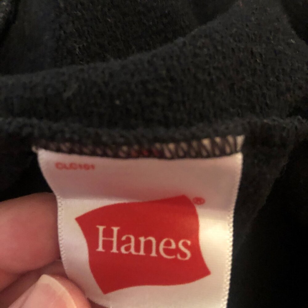 Hanes cotton/polyester black jogger style sweatpants size small - Picture 5 of 6